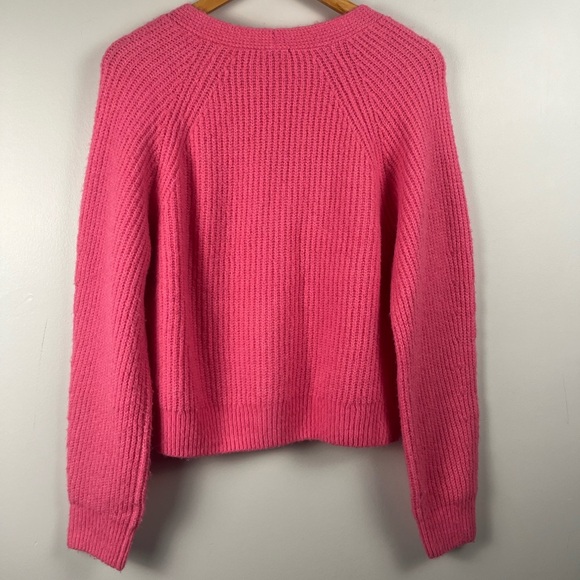Rails Josie fuzzy Cardigan in Malibu Pink Wool Blend Size small - Picture 7 of 7